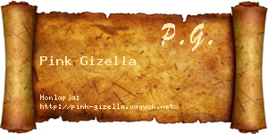 Pink Gizella névjegykártya